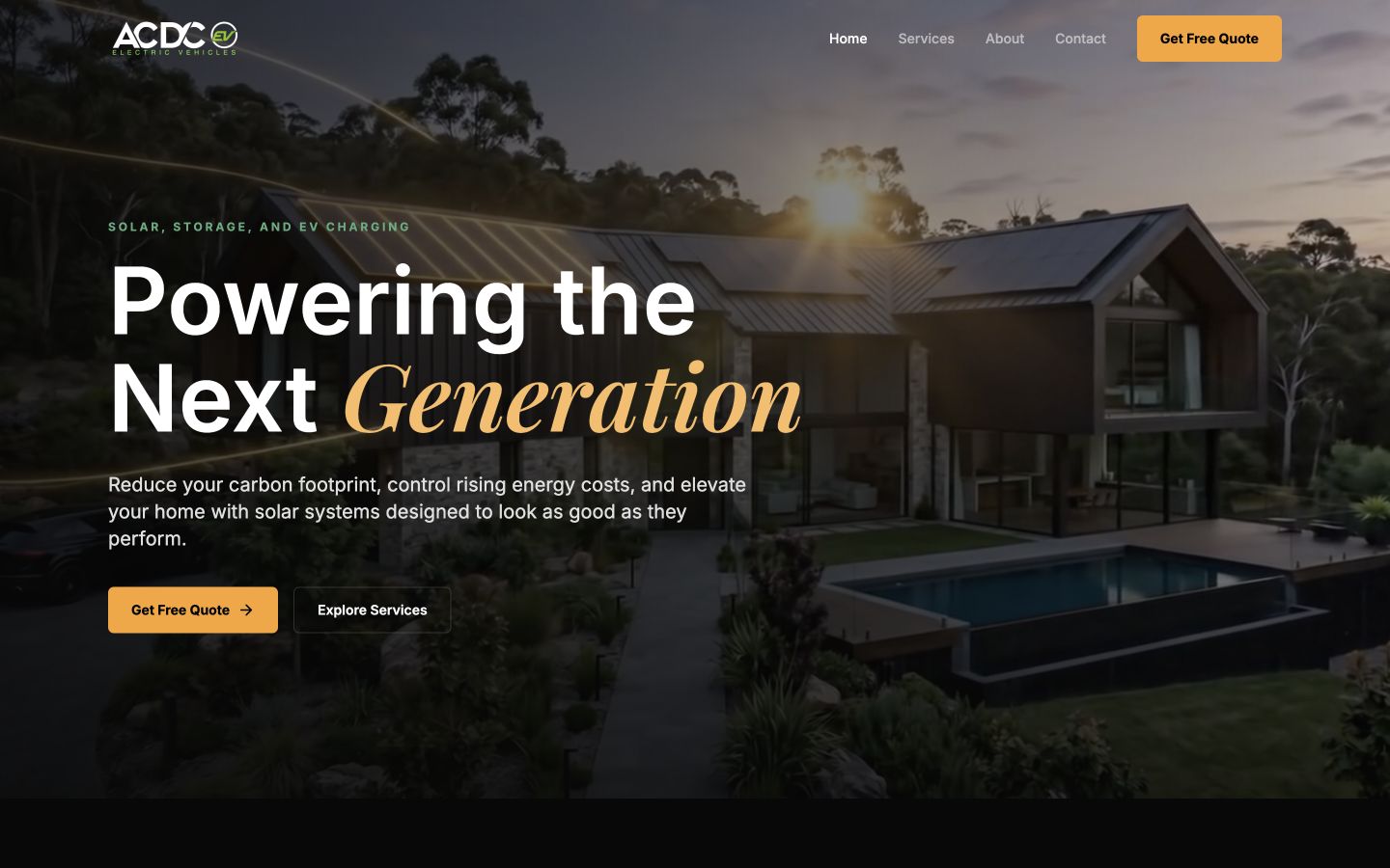 ACDC EV website preview